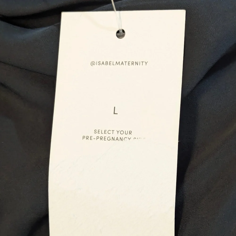 NWT Isabel Maternity by Ingrid & Isabel Asymmetrical Black Dress, Size Large